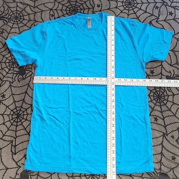 New Solid Turquoise Baby Tshirt Women's Size Small - Picture 3 of 5